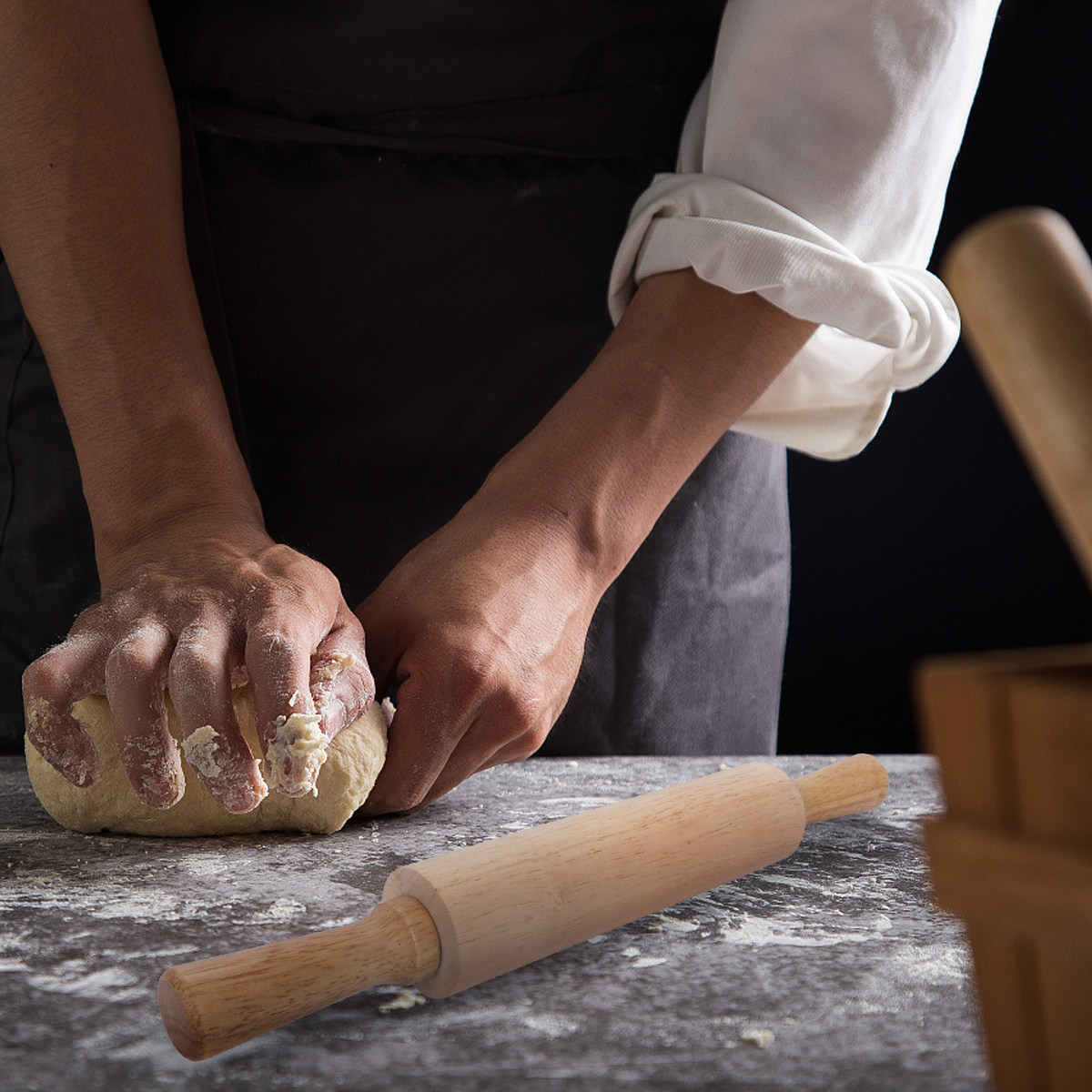 Premium Rubberwood Rolling Pin - огляд і ціна Kitchen Roller Baking
