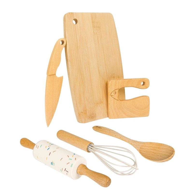 SHGO-Wooden Kids Knife And Tod - огляд і ціна Kitchen Kids Baking Set