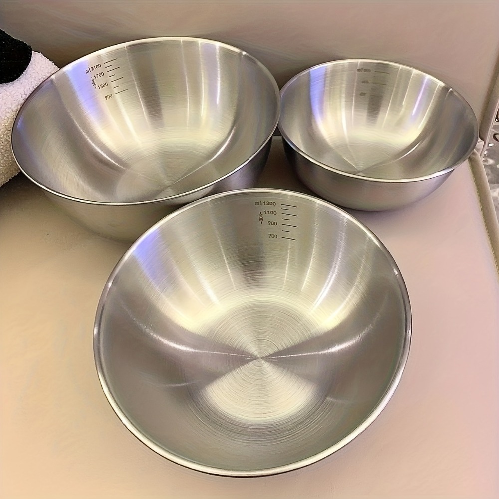 Stainless Steel Mixing Bowls 3 - огляд і ціна Baking Kitchen Set