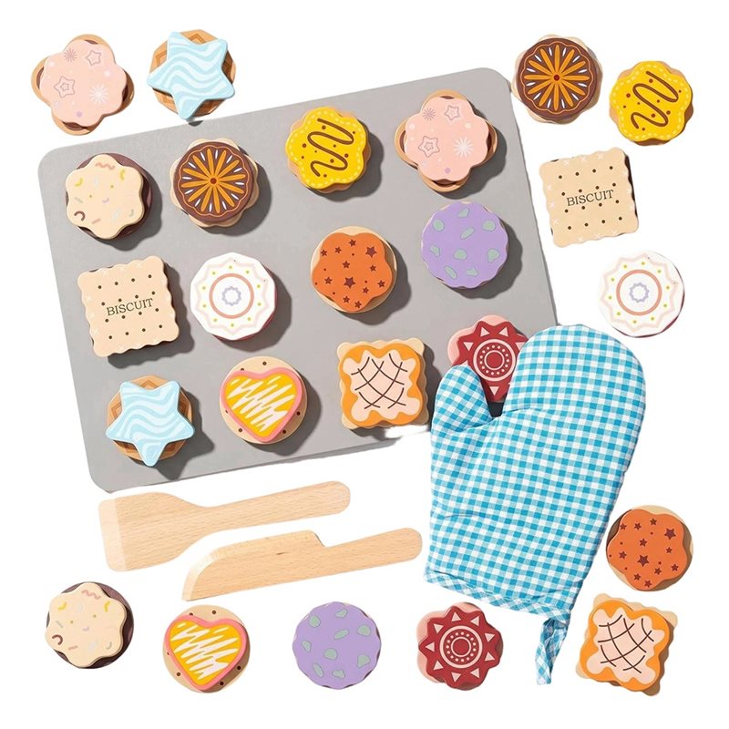 WOWFU-Wooden Cookie Play Food  - огляд і ціна Kitchen Kids Baking Set
