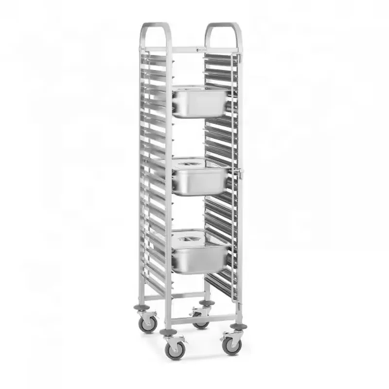 Stainless Steel Heavy-Duty 4-W - огляд і ціна Kitchen Baking Cart